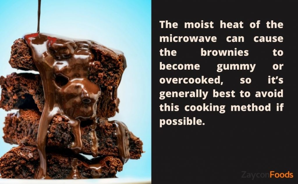 can you microwave undercooked brownies?