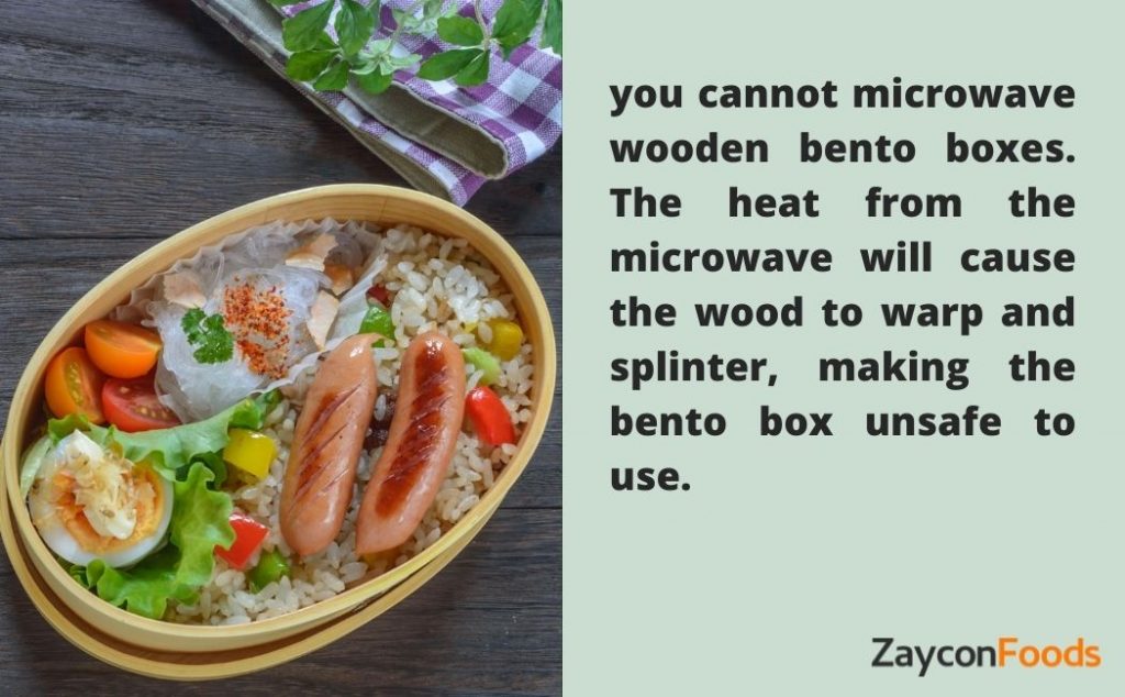 can you microwave wooden bento boxes?