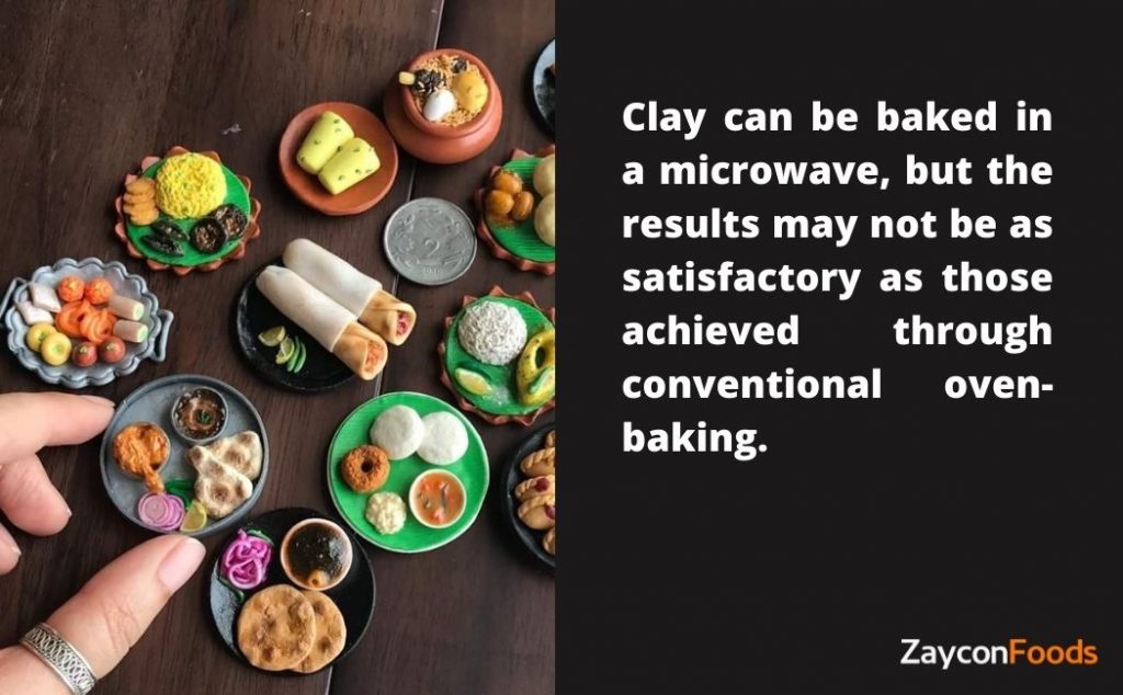 can you bake clay in a microwave