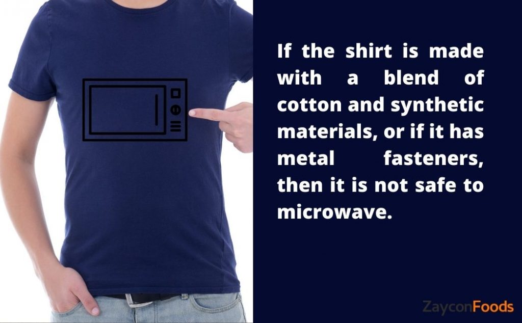 can you microwave a cotton shirt?