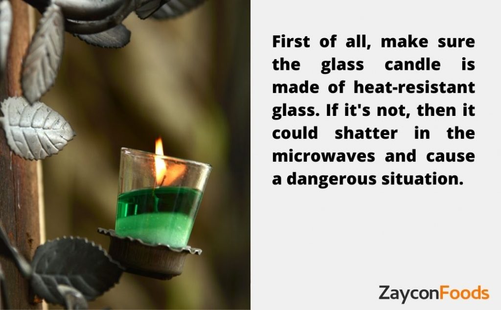 can you put a glass candle in the microwave