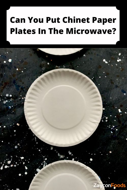 can you put chinet paper plates in the microwave